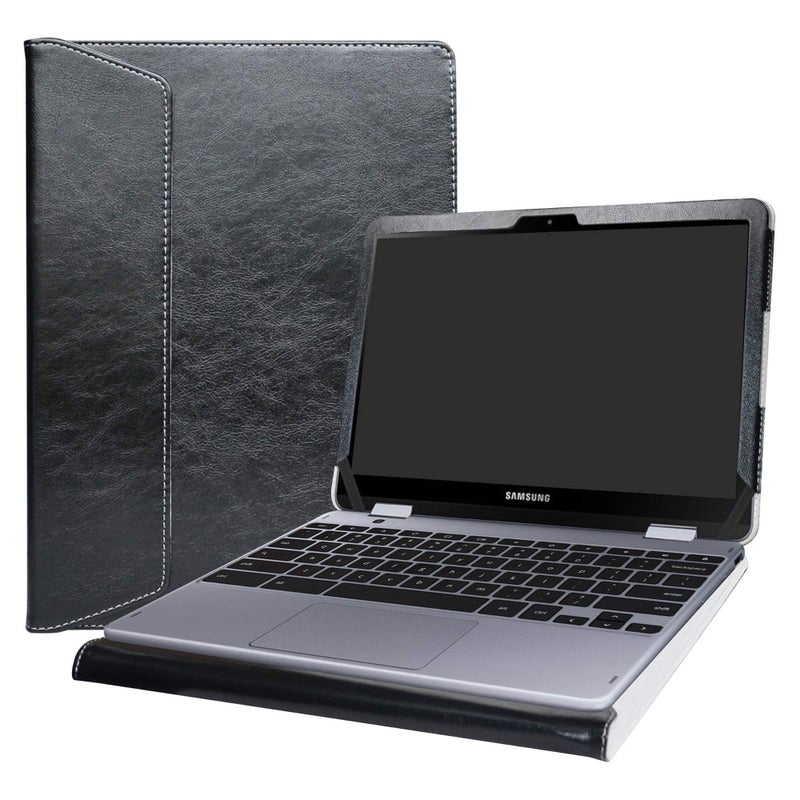 Alapmk Protective Case for Samsung Galaxy Chromebook 2 360 12.4 XE520QEA/ Chromebook Plus V2 XE521QAB XE521QAB XE520QAB XE525QBB 12" [Not fit for Samsung XE510C24 XE510C25 XE513C24],Black - Image 1